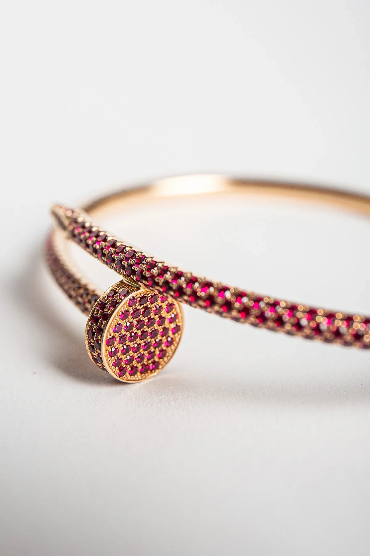 CARTIER | CUSTOM RUBY NAIL BRACELET