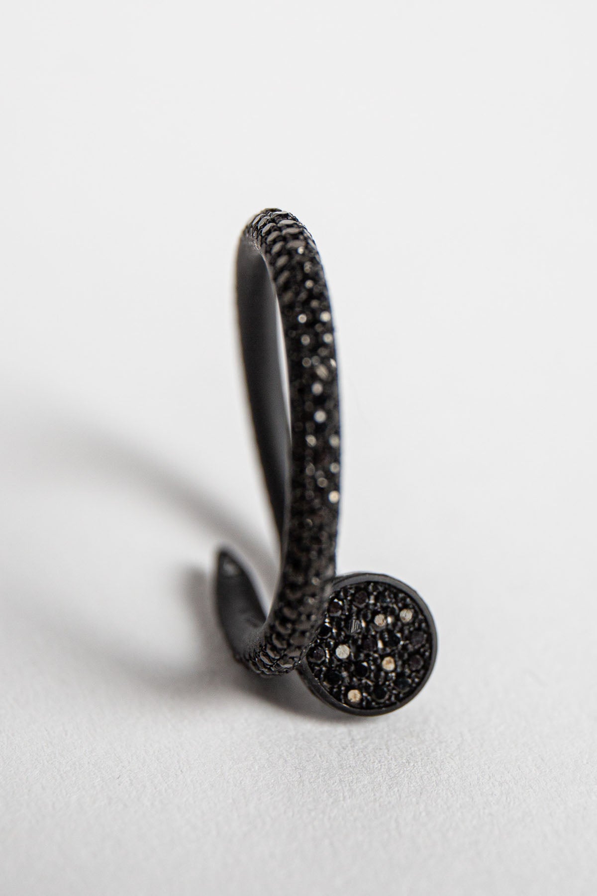 CARTIER | CUSTOM BLACK DIAMOND NAIL RING