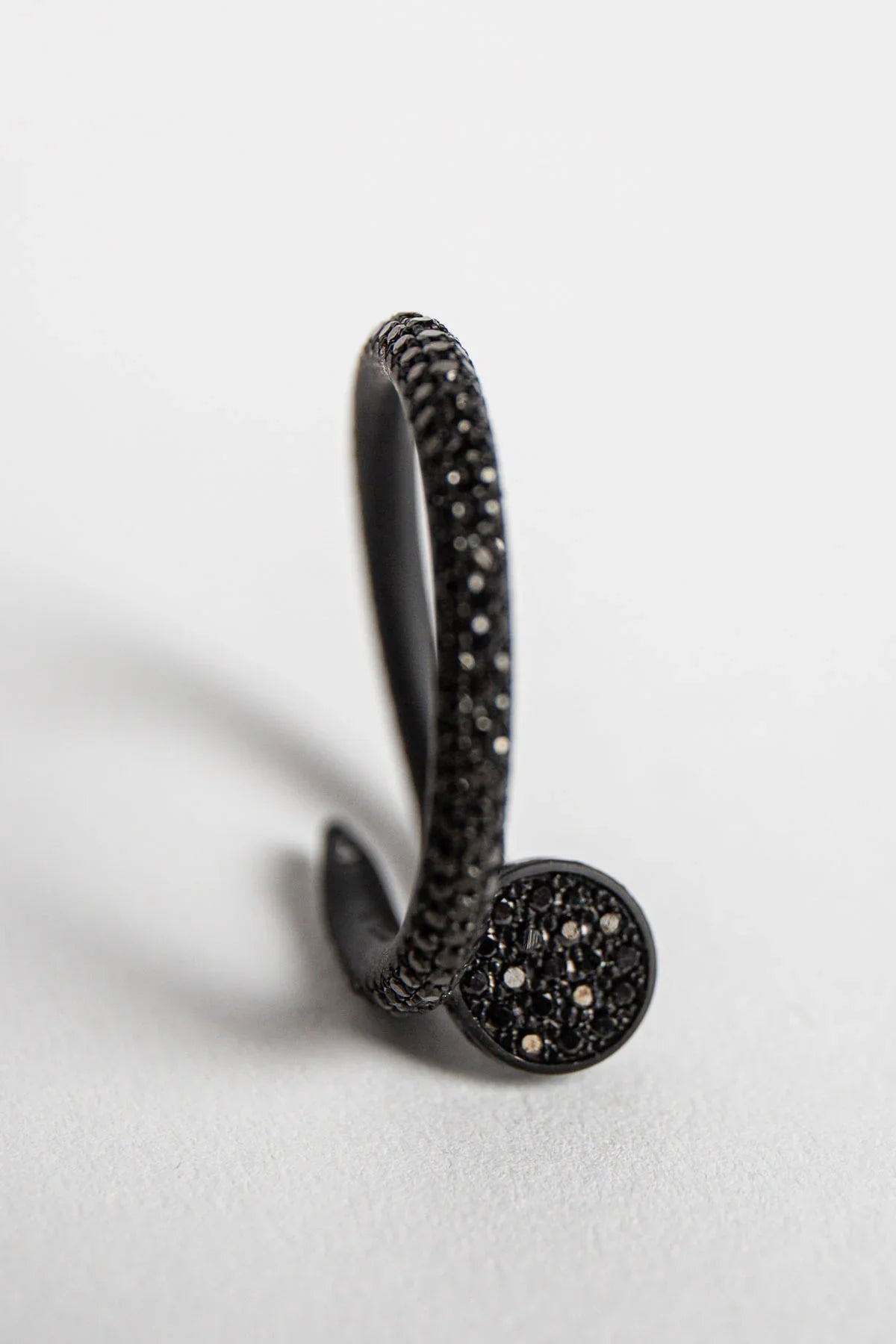 CARTIER | CUSTOM BLACK DIAMOND NAIL RING