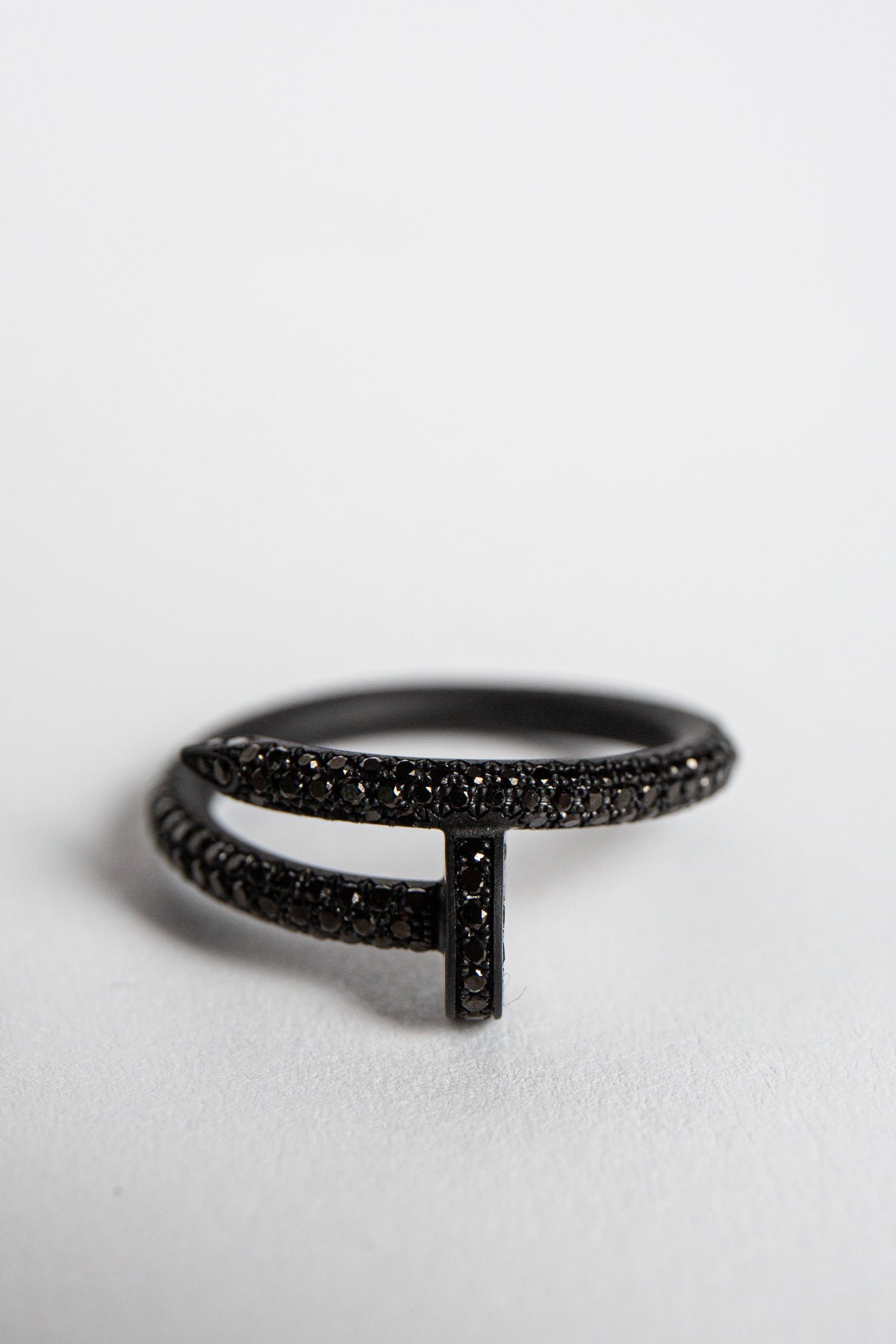 CARTIER | CUSTOM BLACK DIAMOND NAIL RING