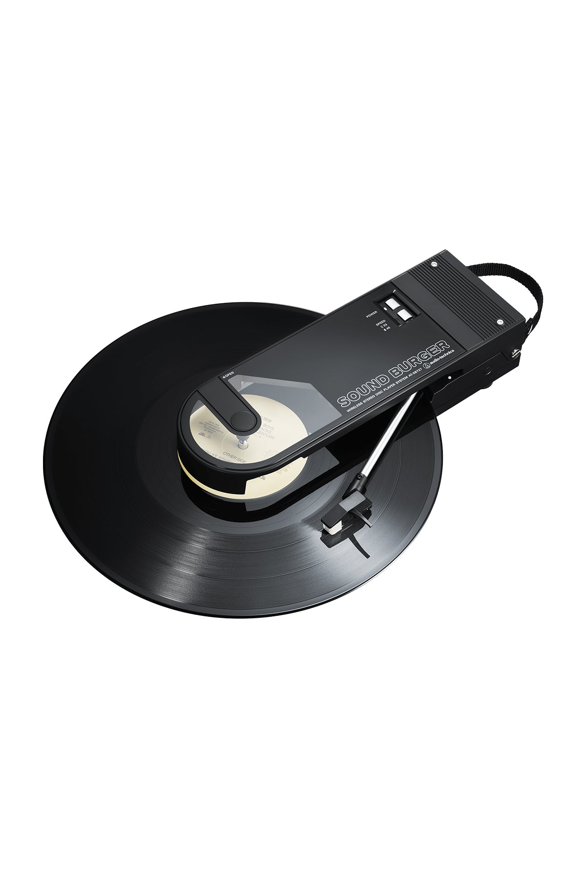 sound burger audio technica portable bluetooth turntable