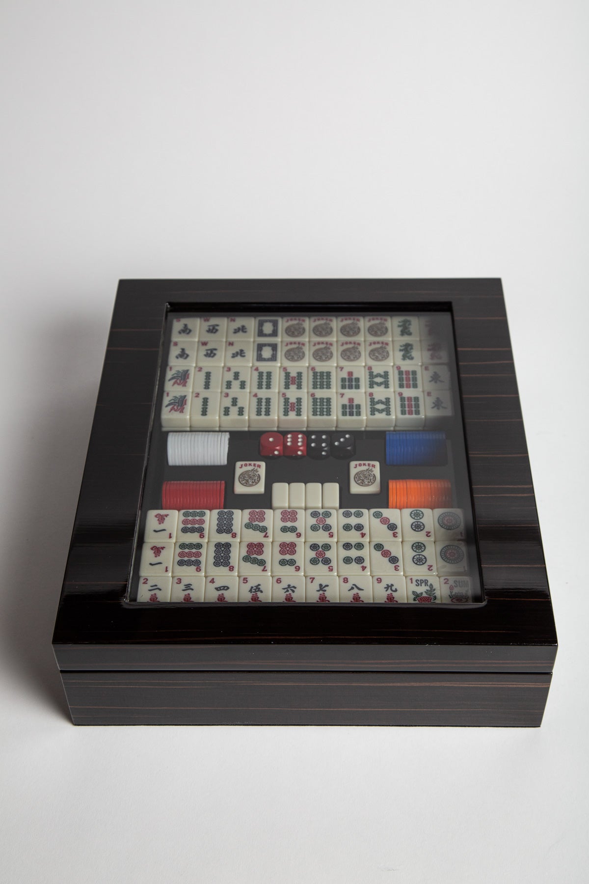 AGRESTI | EBONY POLISHED MAHJONG SET