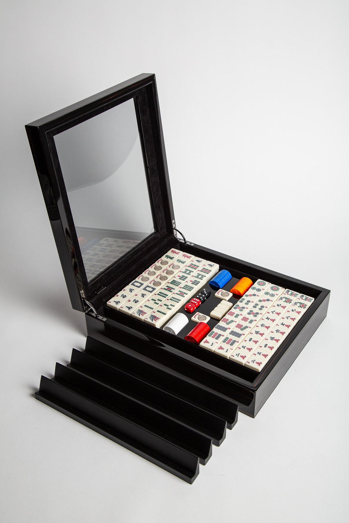 AGRESTI | EBONY POLISHED MAHJONG SET