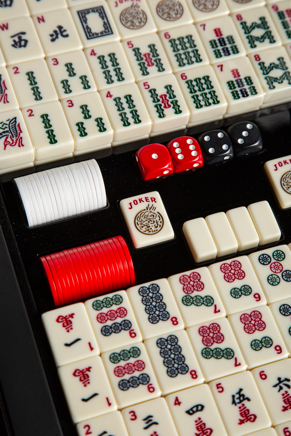 AGRESTI | EBONY POLISHED MAHJONG SET