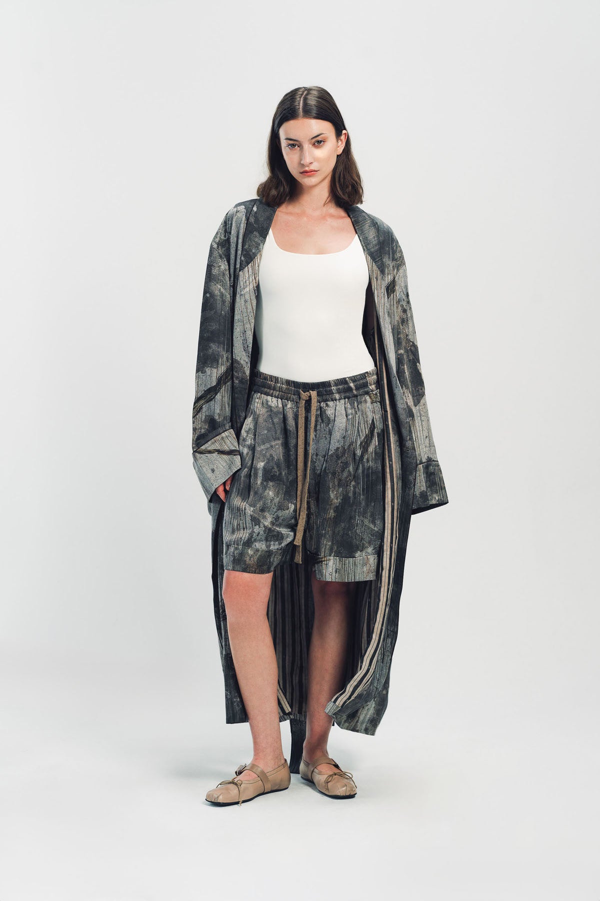 ZIGGY CHEN | DIGITAL PRINT DRAWATRING SHORTS