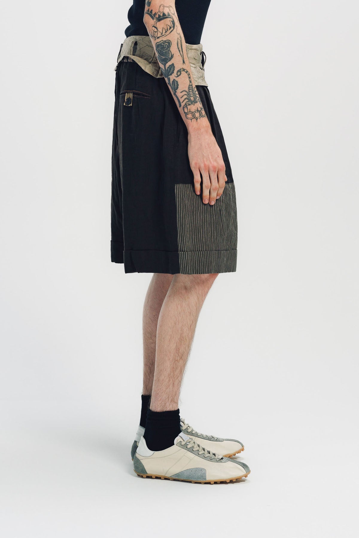 ZIGGY CHEN | HEAVY PATCHWORK SHORTS