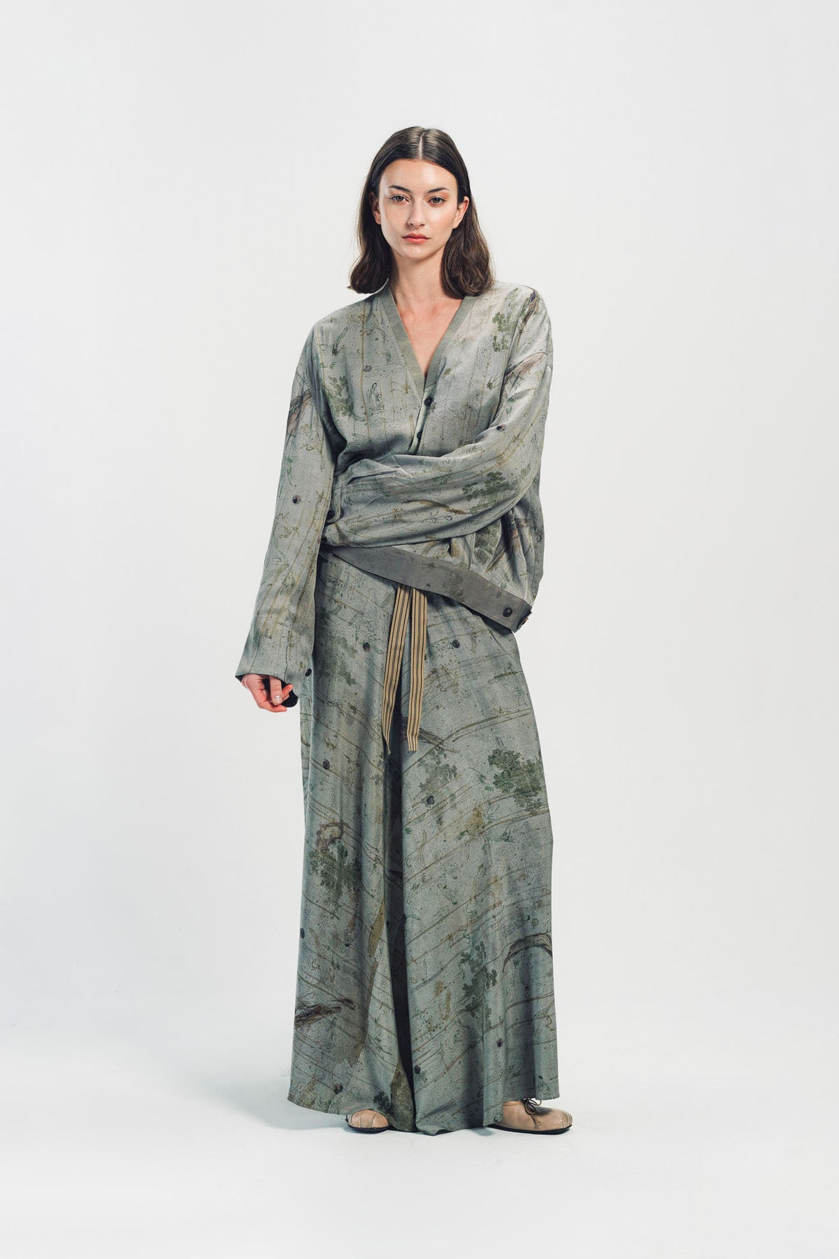 ZIGGY CHEN | DIGITAL DRAWSTRING SKIRT