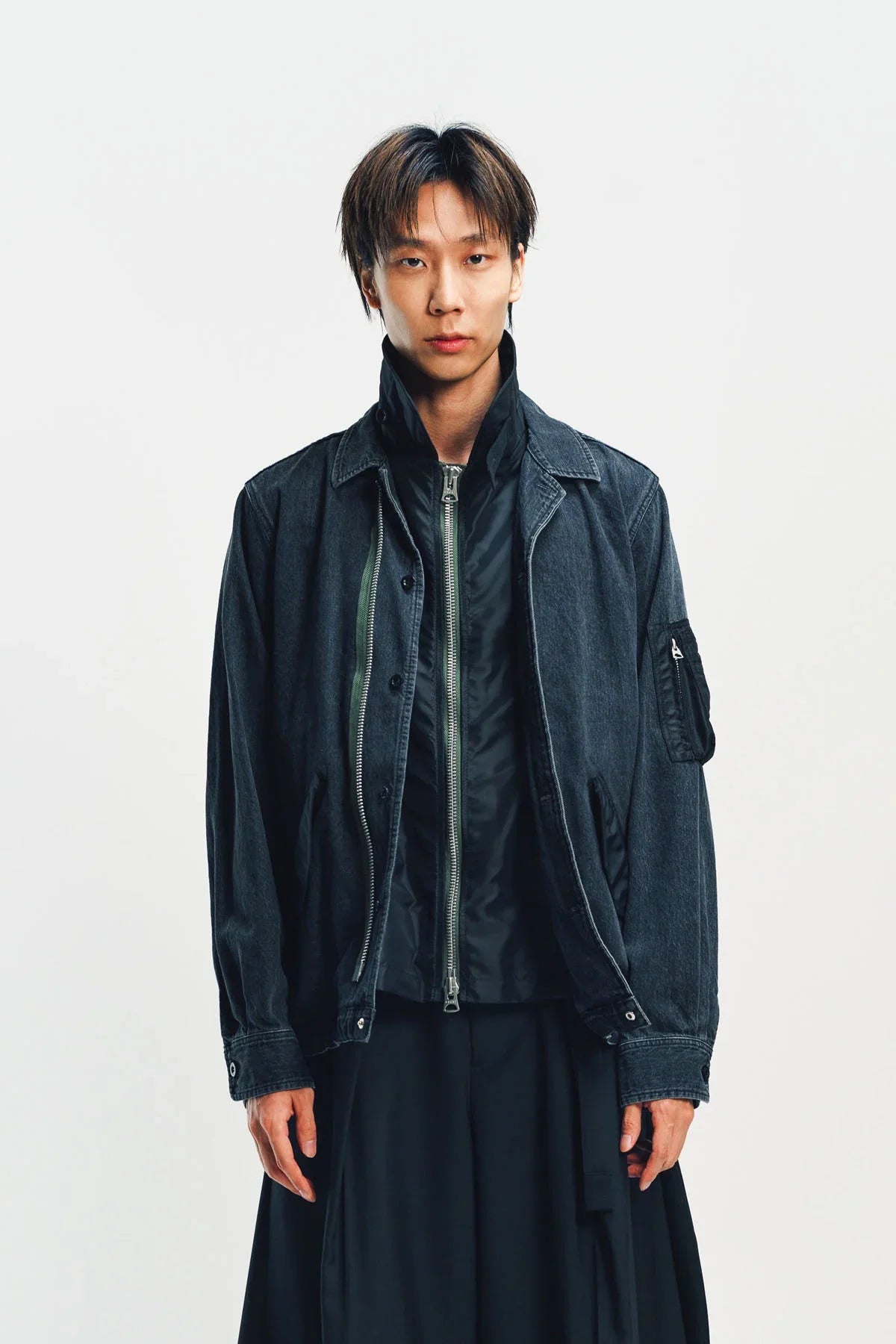 SACAI | DENIM X NYLON TWILL BLOUSON