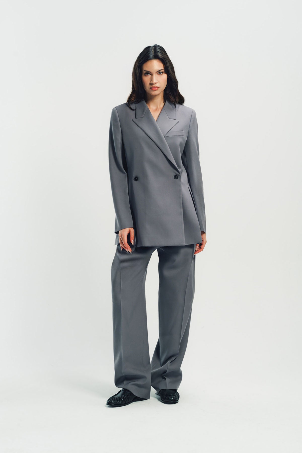 JIL SANDER | WOOL DOUBLE BREASTED BLAZER