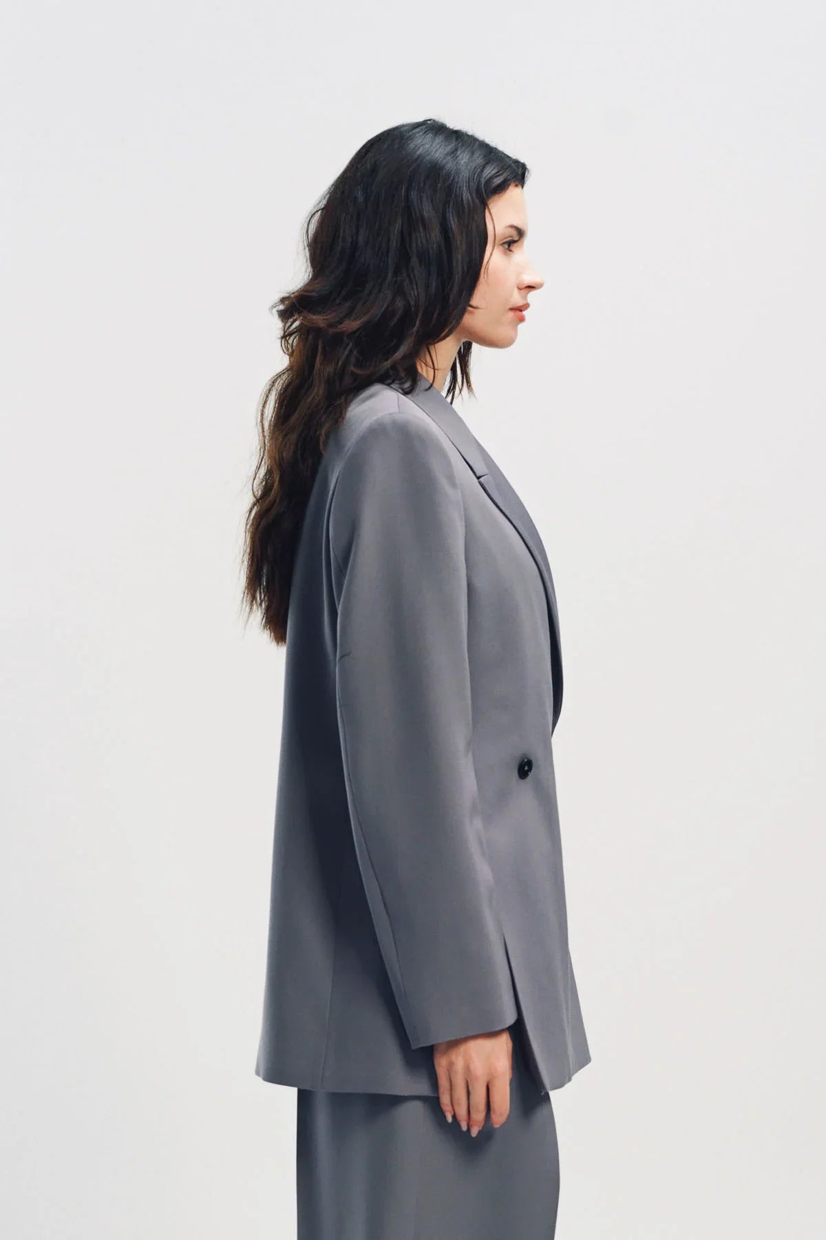 JIL SANDER | WOOL DOUBLE BREASTED BLAZER
