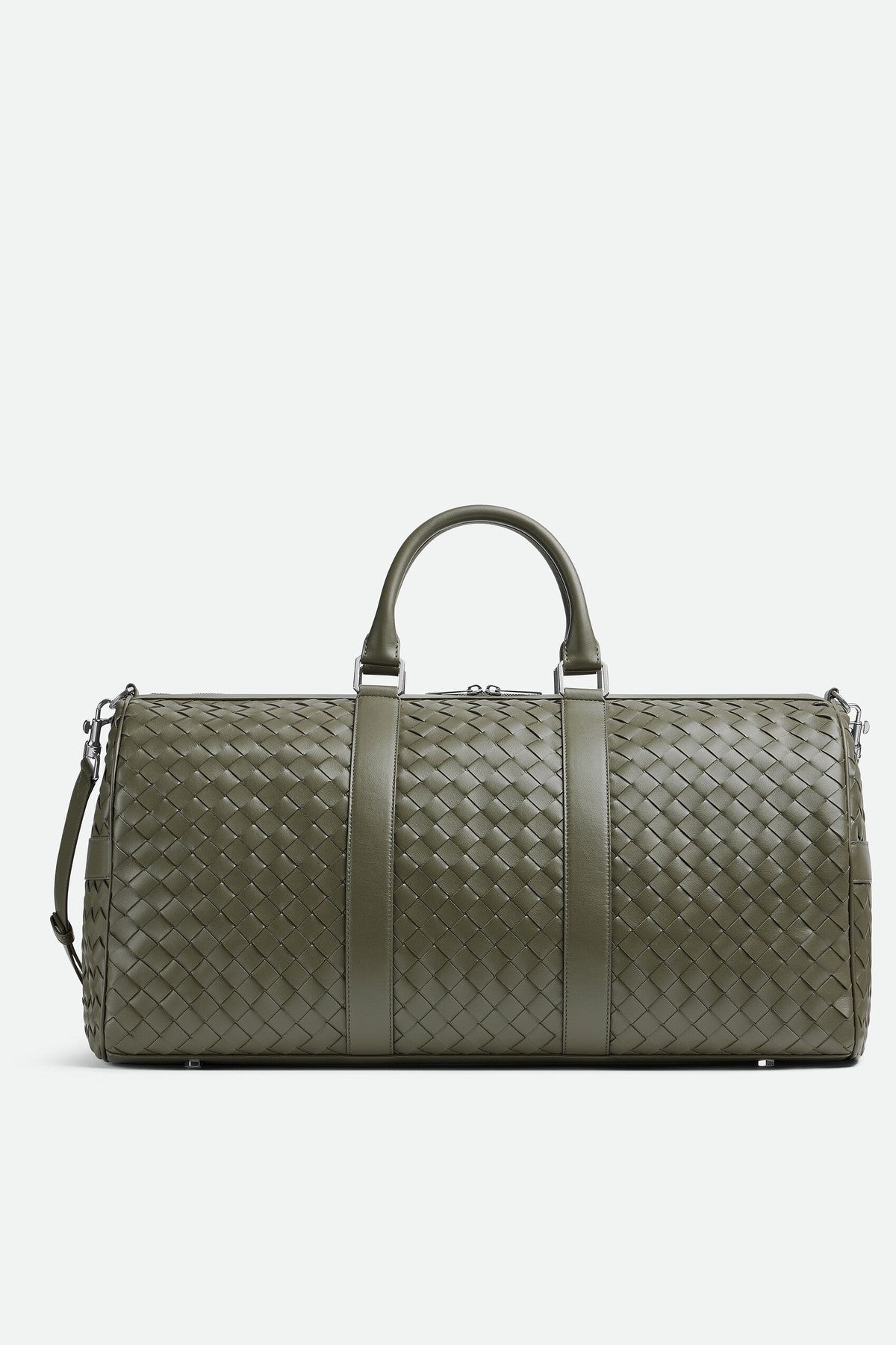bottega veneta intrecciato travel duffel bag Bottega Veneta Intrecciato Cabin Duffle - Green
