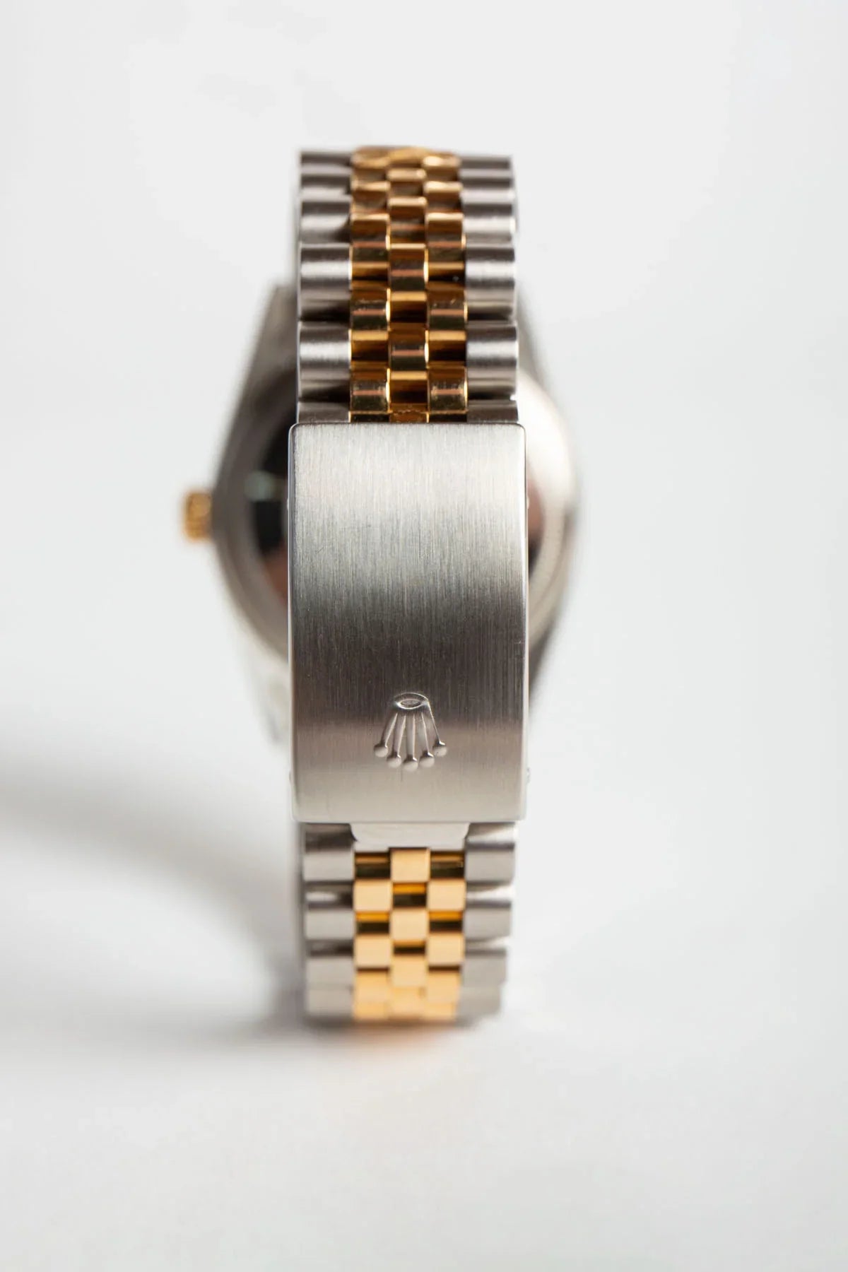 ROLEX | VINTAGE 18K YELLOW GOLD AND STEEL ROLEX DATEJUST WATCH