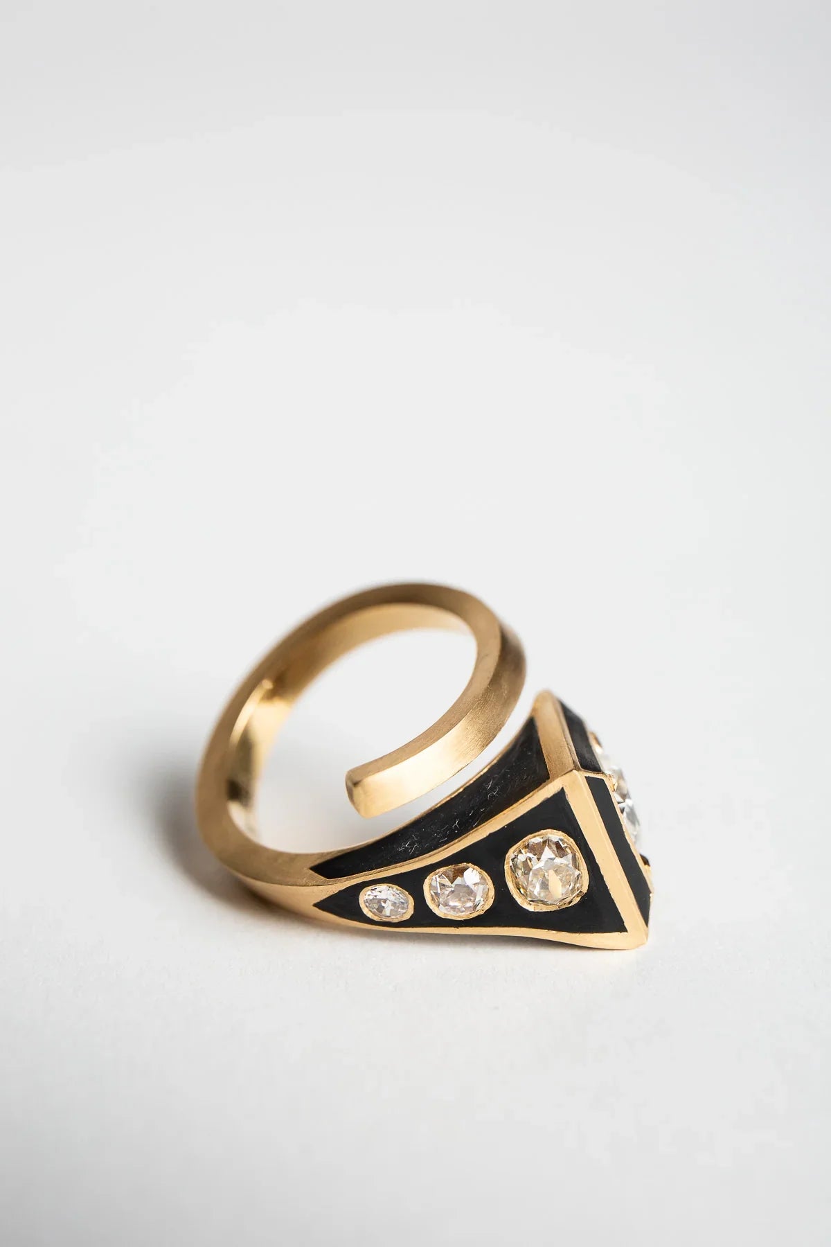 CIRCA 1700 | LUCK & STRENGTH HORSESHOE NAIL RING WITH ANTIQUE DIAMONDS