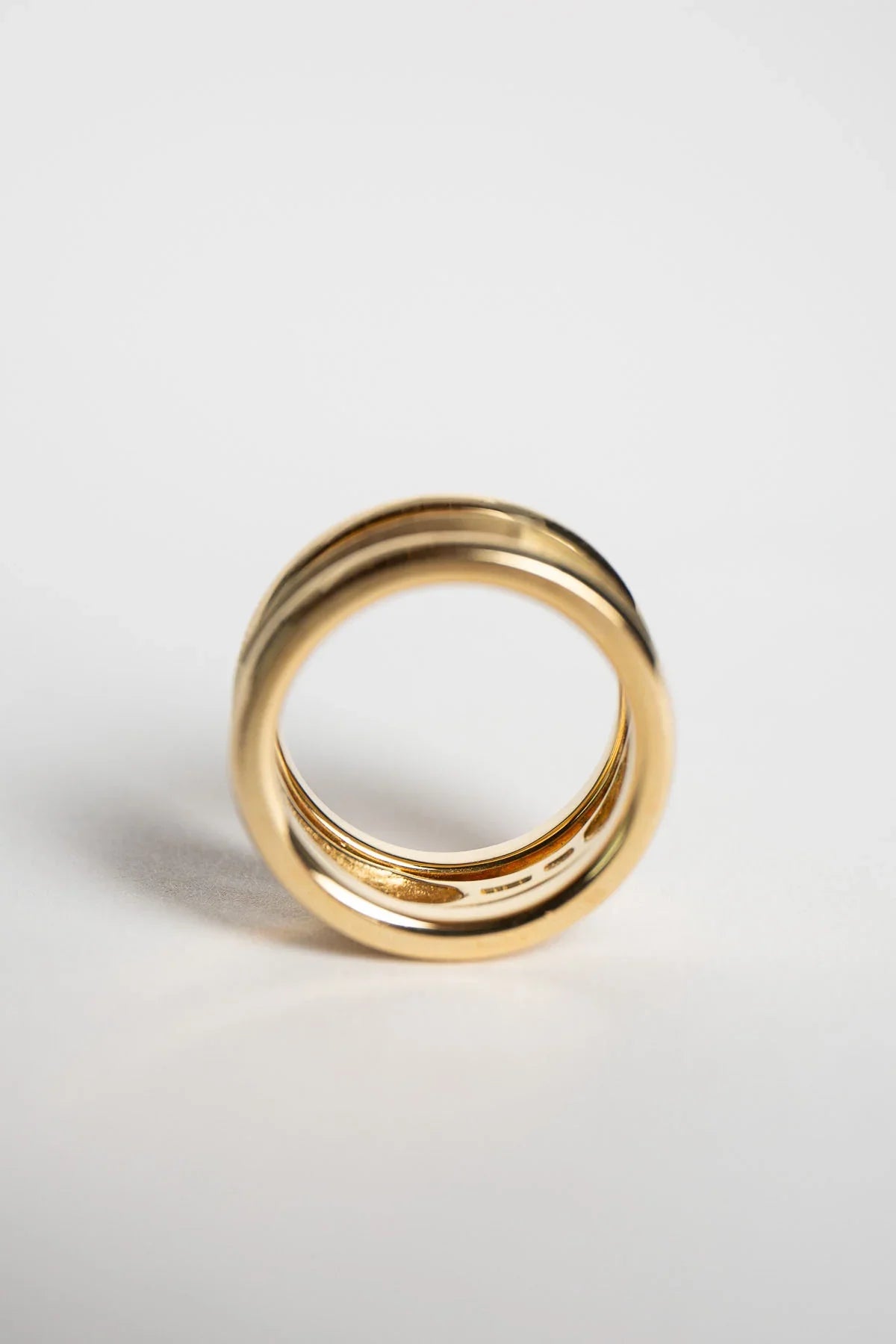 STEPHEN WEBSTER | 18K YELLOW GOLD 3 ROW MEDIUM RING
