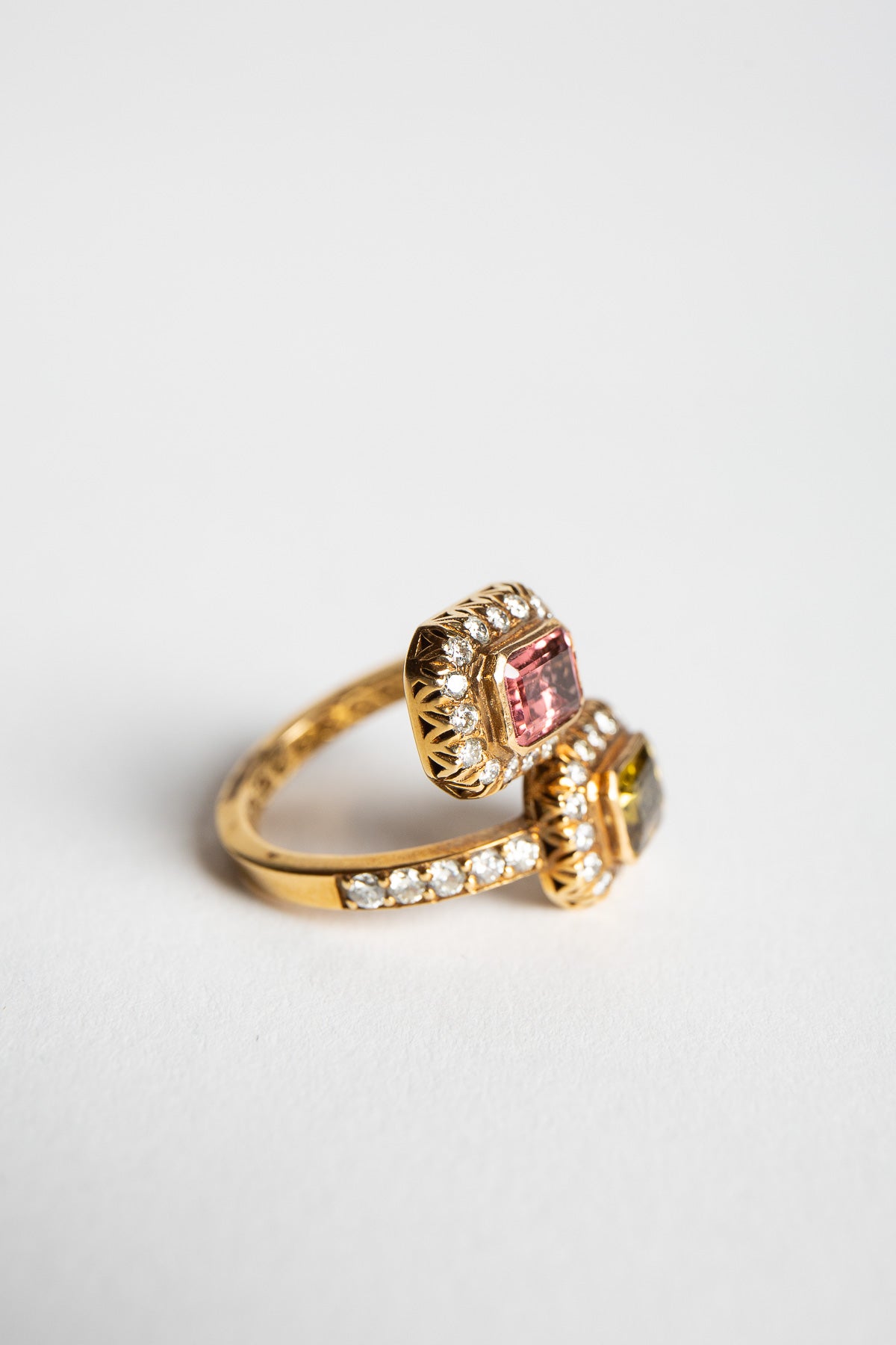 AMRAPALI LONDON | YELLOW GOLD TOURMALINE & DIAMOND RING