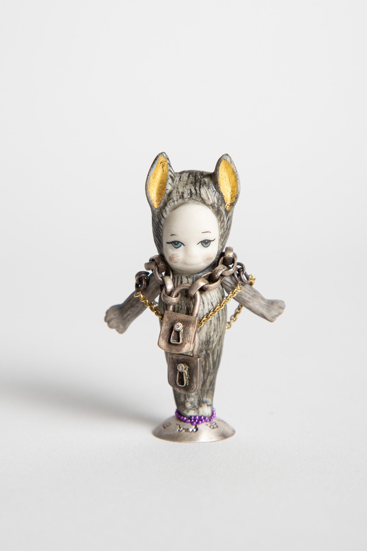 MELINDA RISK | WOLF BOY FIGURINE