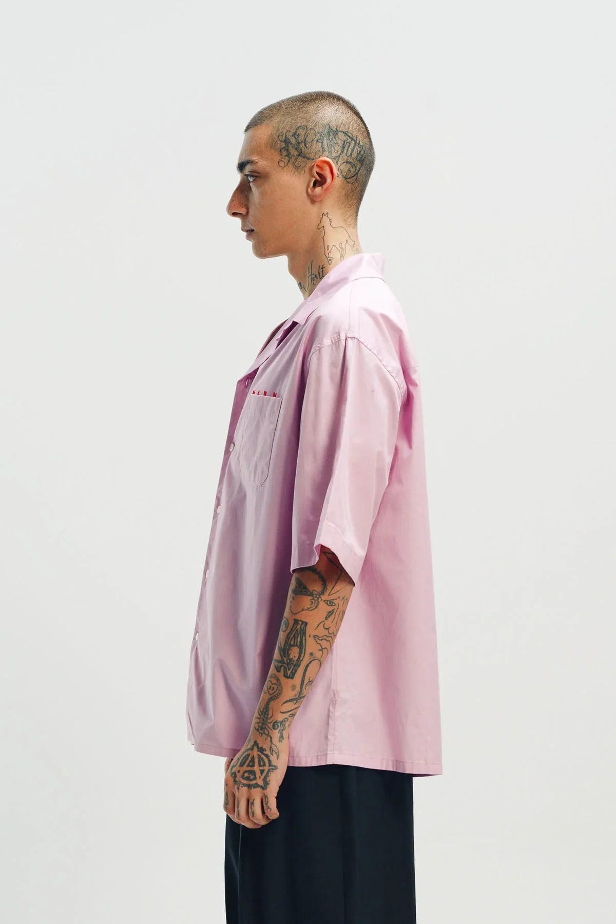 MARNI | POPLIN SHORT SLEEVE BOWLING SHIRT