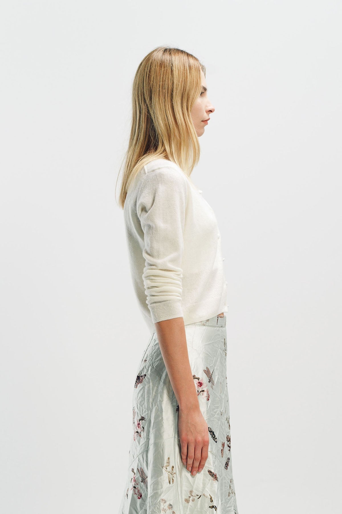 ERDEM | EMBELLISHED CREW NECK CARDIGAN