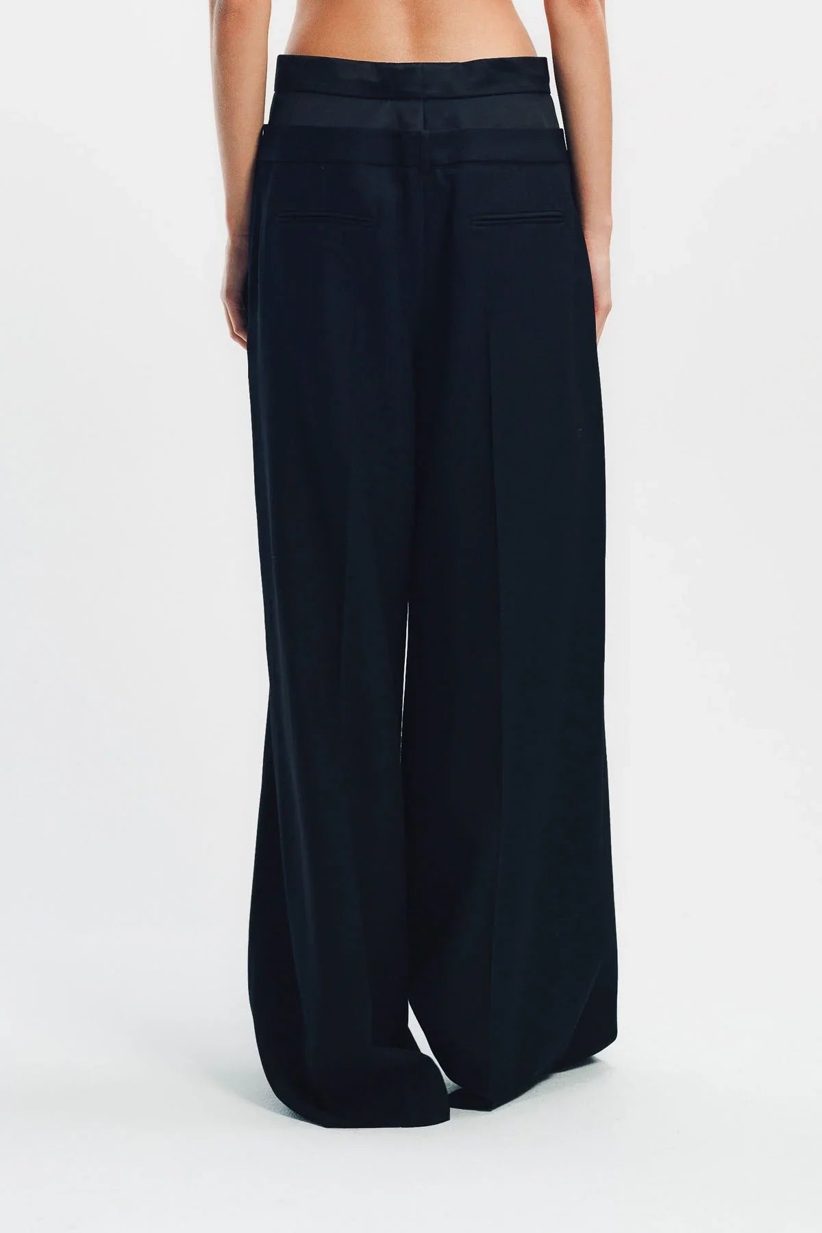 ERDEM | GRAIN DE POUDRE WIDE LEG TROUSERS