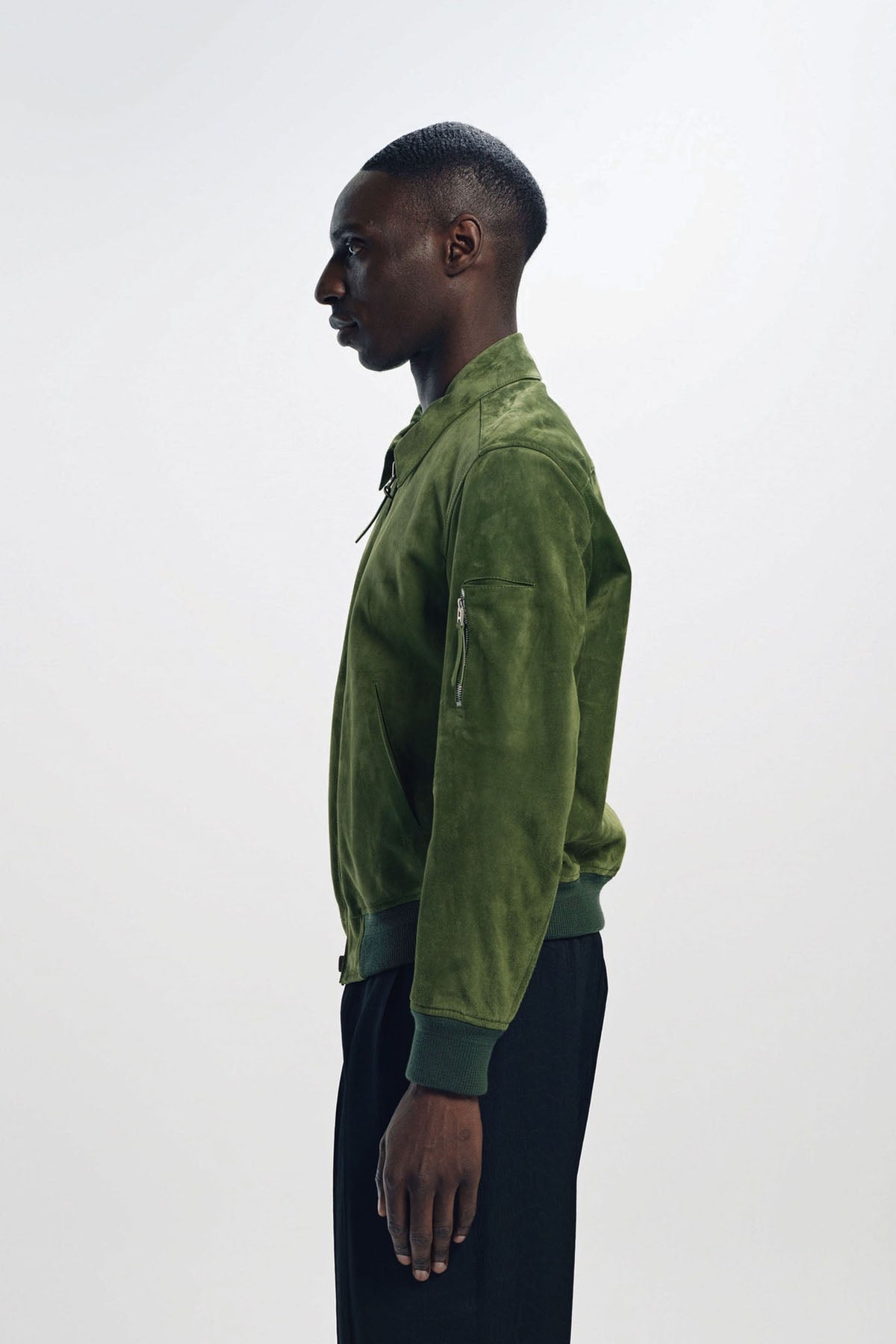 TOM FORD | CASHMERE SUEDE COLLAR BLOUSON
