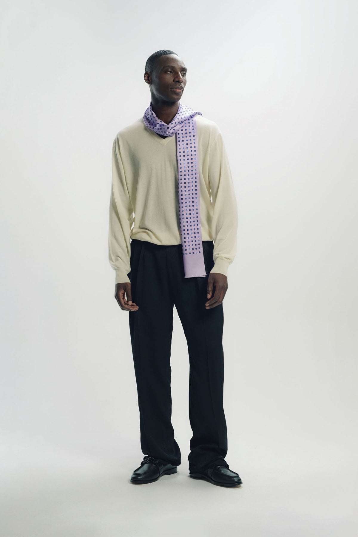 TOM FORD | SQUARE DOT JACQUARD SCARF