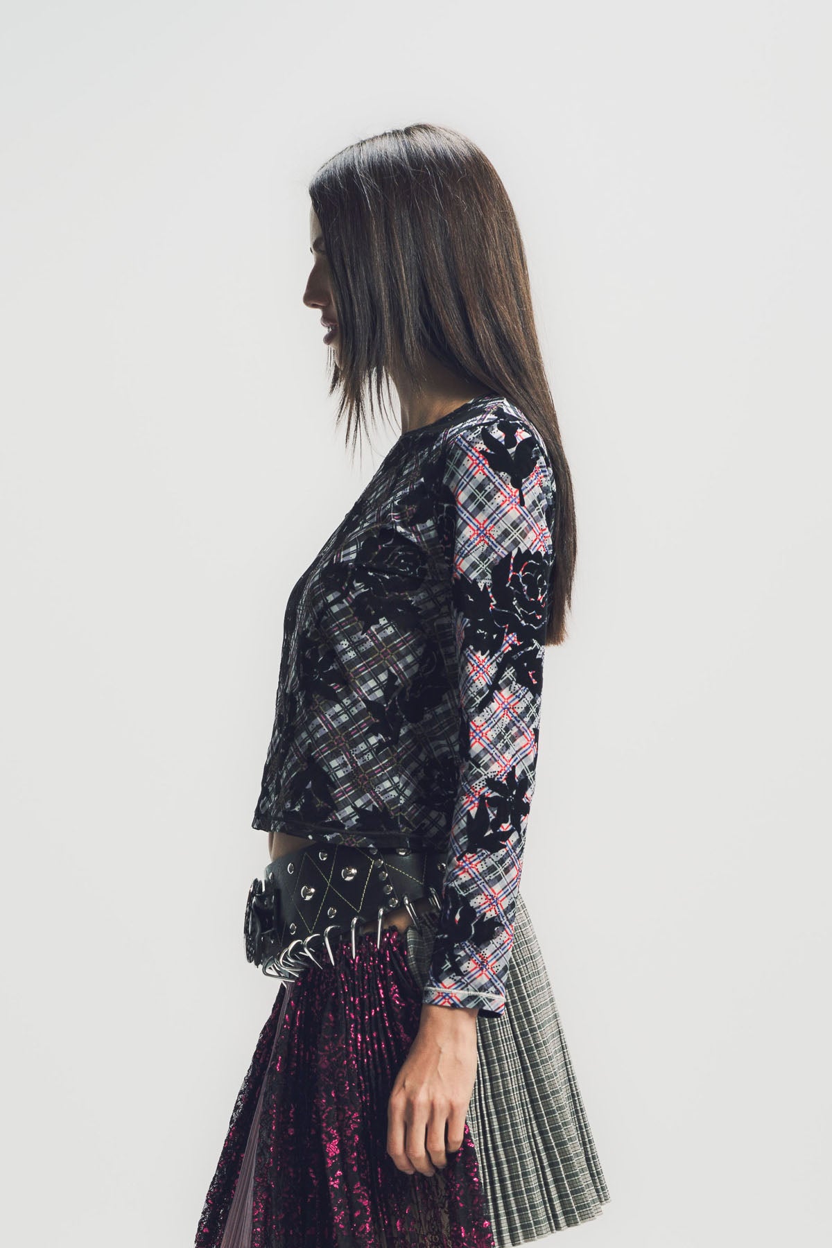 CHOPOVA LOWENA | PICNIC PLAID FLOCKED TOP