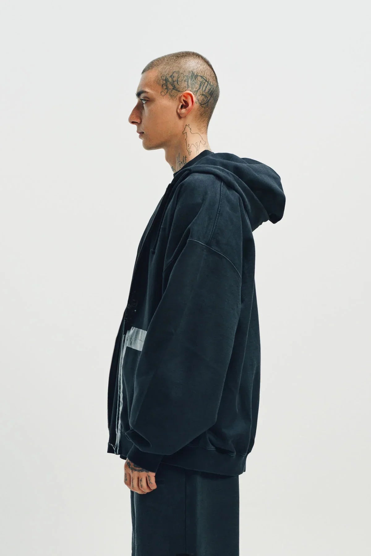 VETEMENTS | TAPED ZIP-UP HOODIE