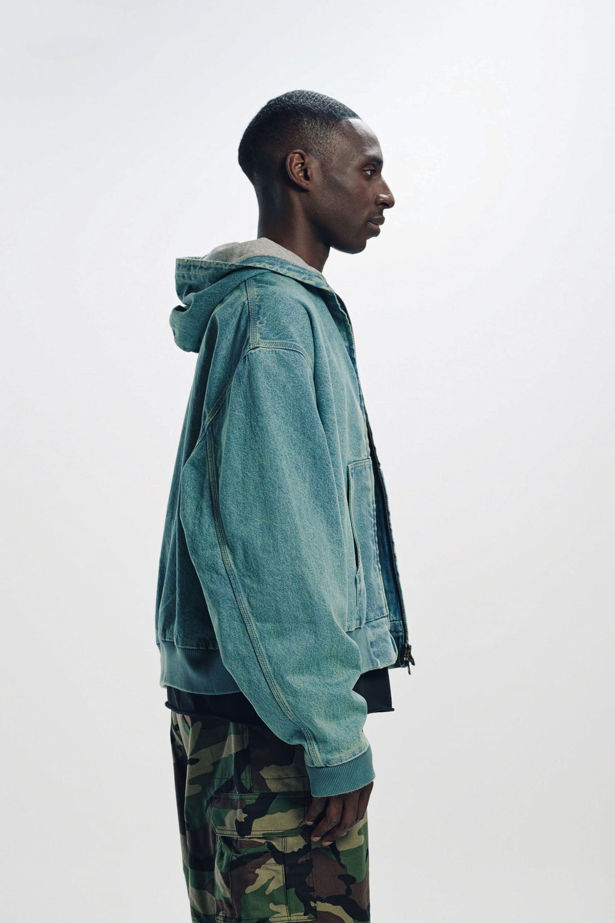 VETEMENTS | HOODED WORKWEAR DENIM JACKET