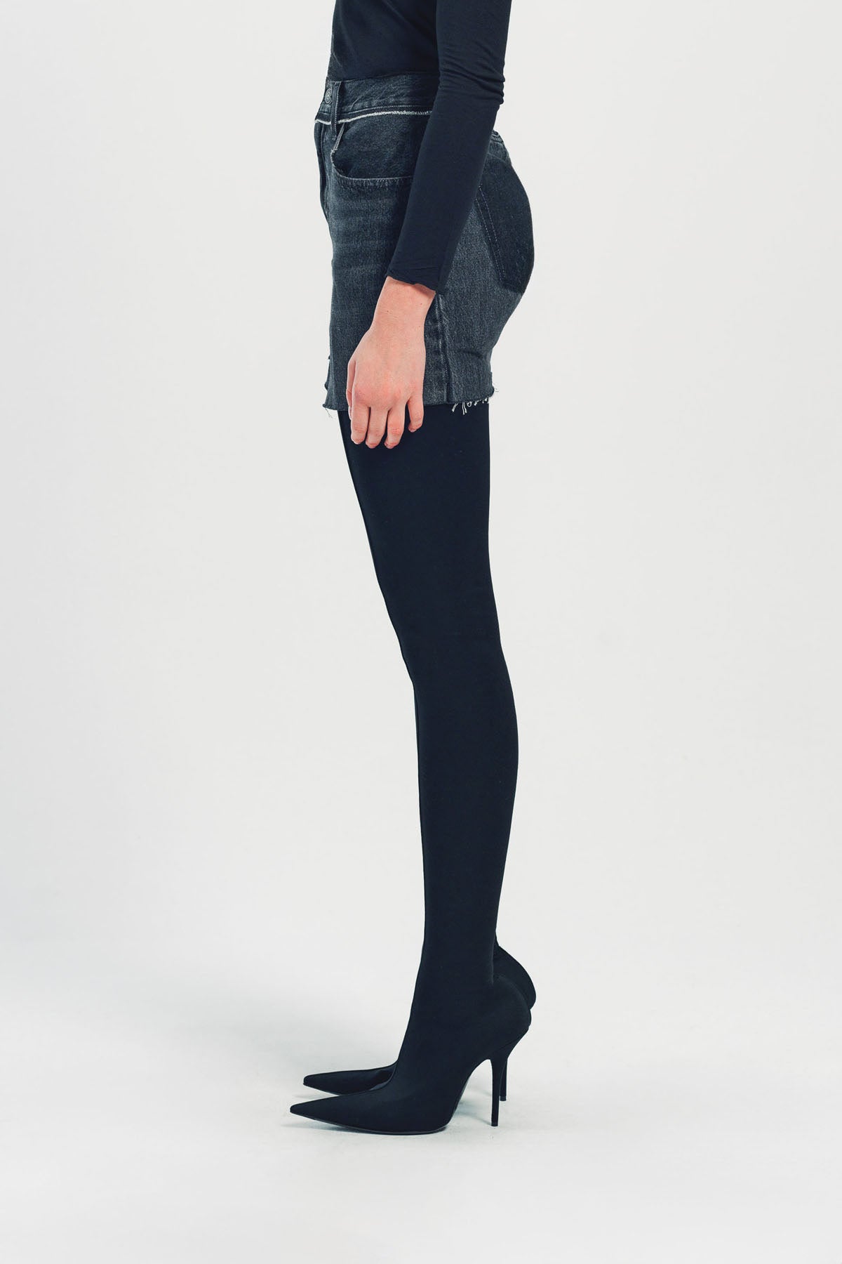 VETEMENTS | CUT-UP MINI DENIM SKIRT
