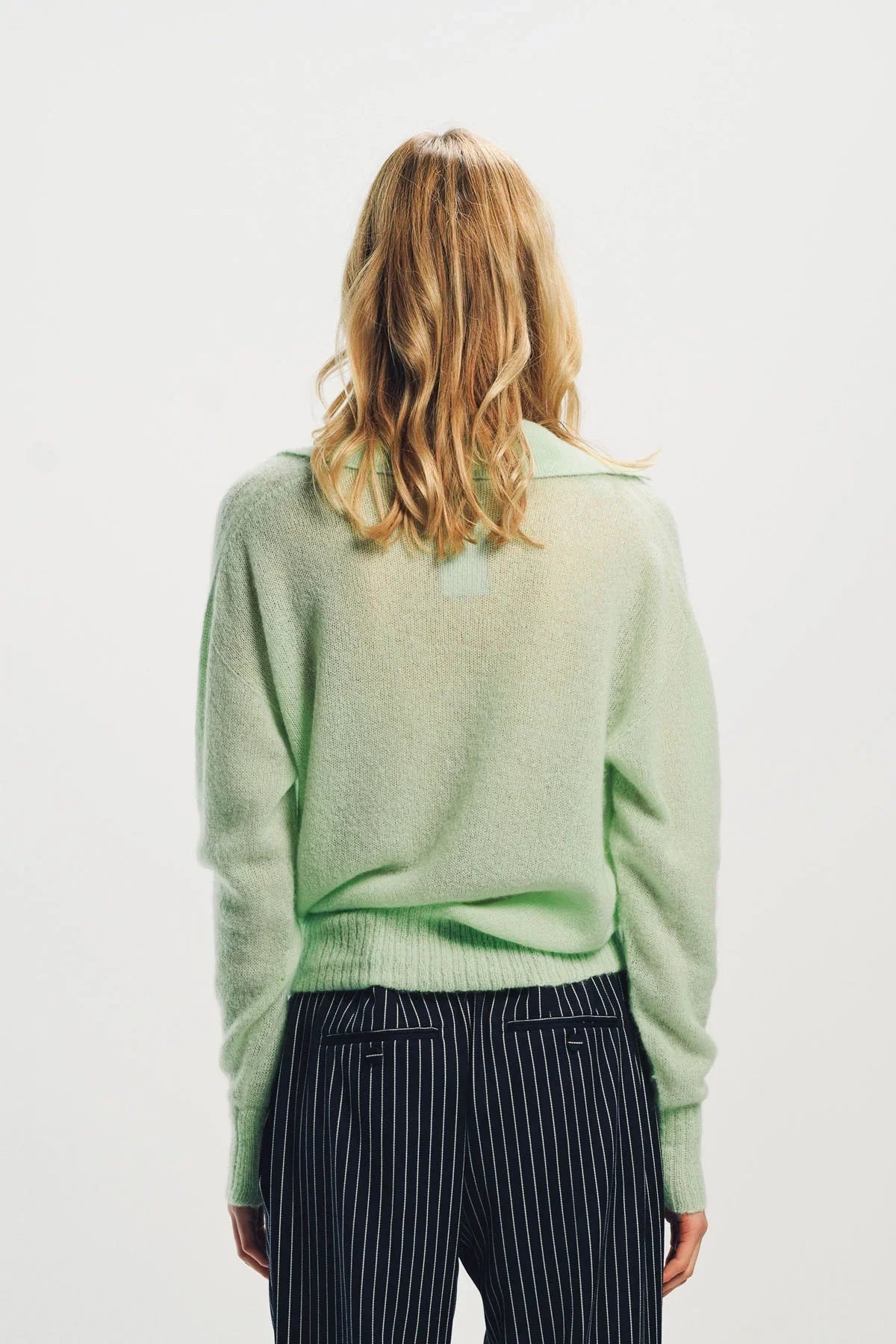 TOM FORD | ULTRASOFT CASHMERE SILK OVERSIZED OPEN POLO COLLAR KNIT