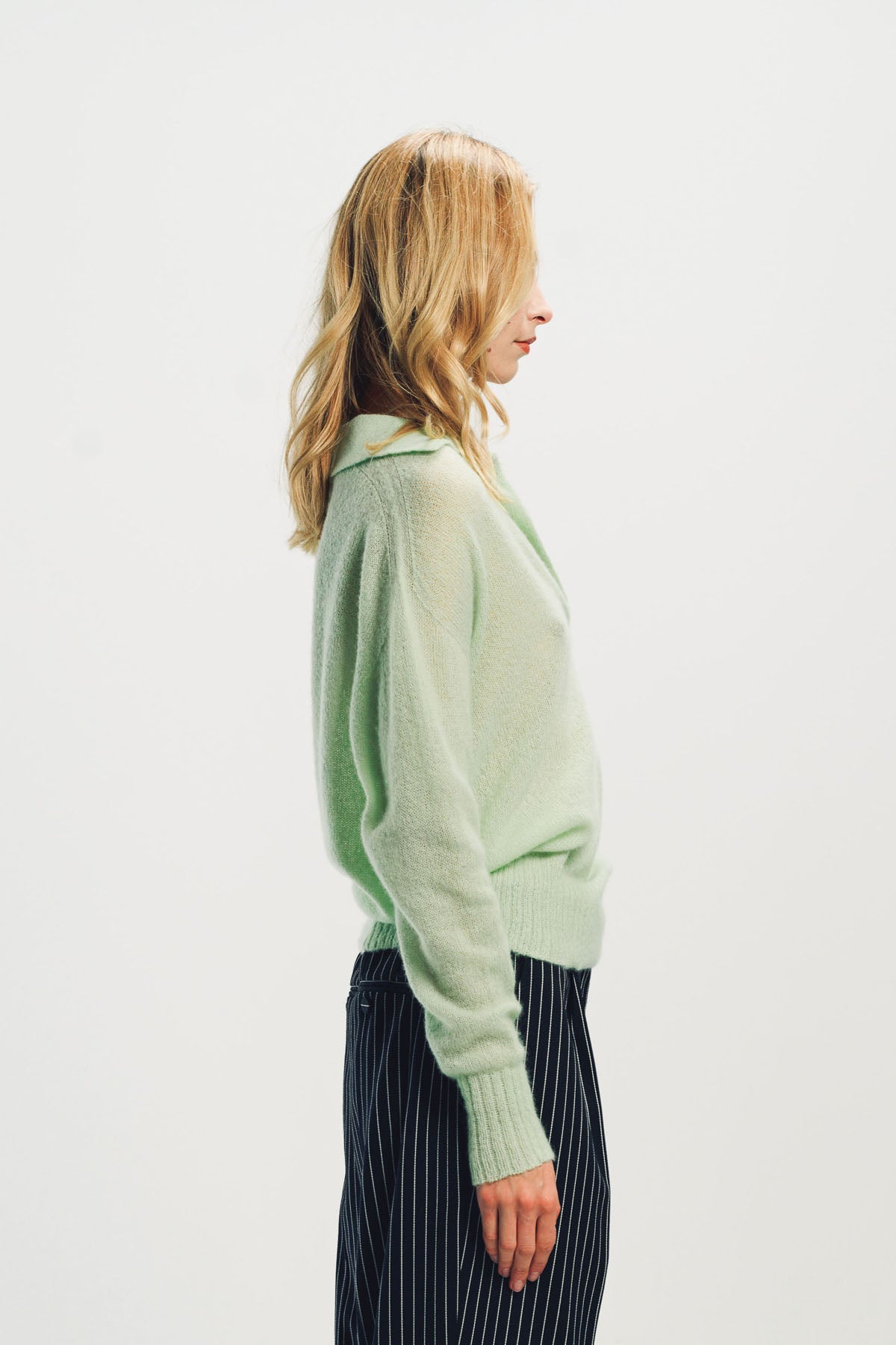 TOM FORD | ULTRASOFT CASHMERE SILK OVERSIZED OPEN POLO COLLAR KNIT