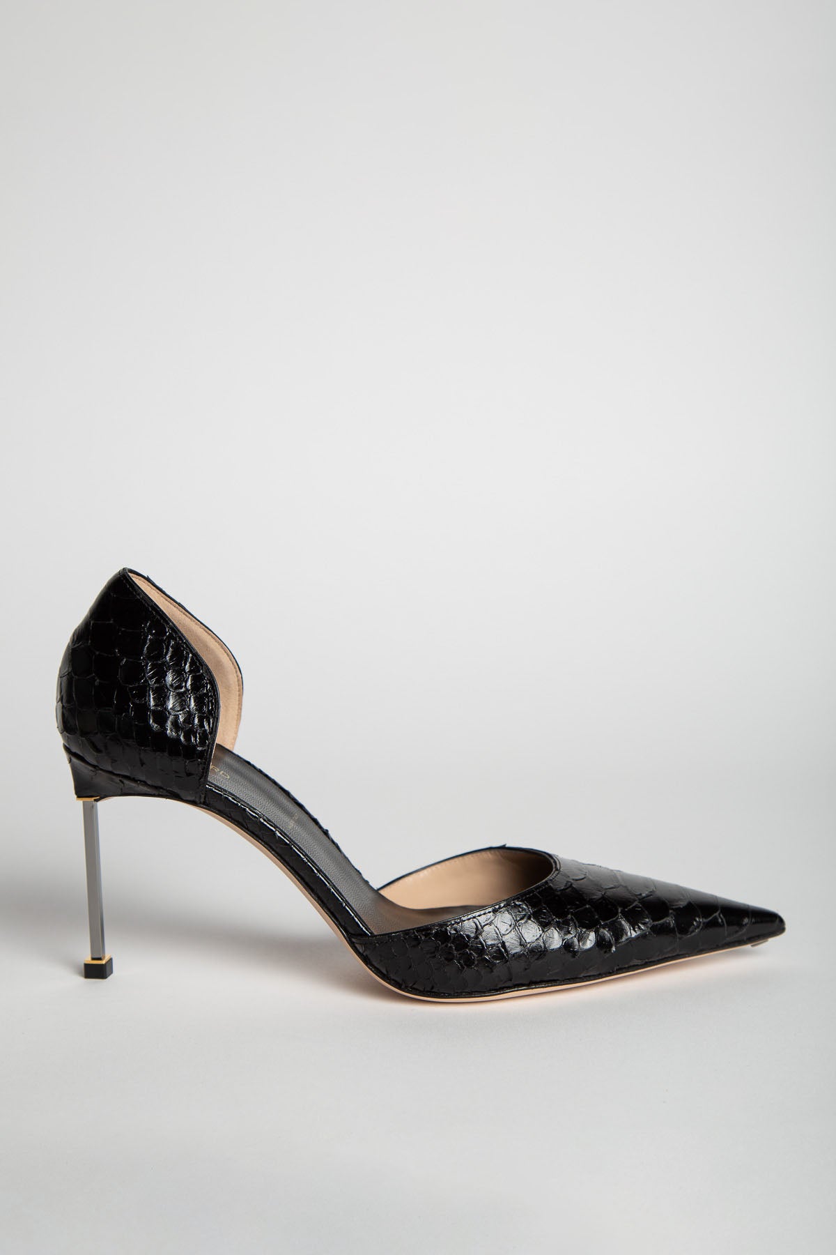 TOM FORD | SEMI SHINY PRINTED PYTHON SPIRE D'ORSAY PUMP
