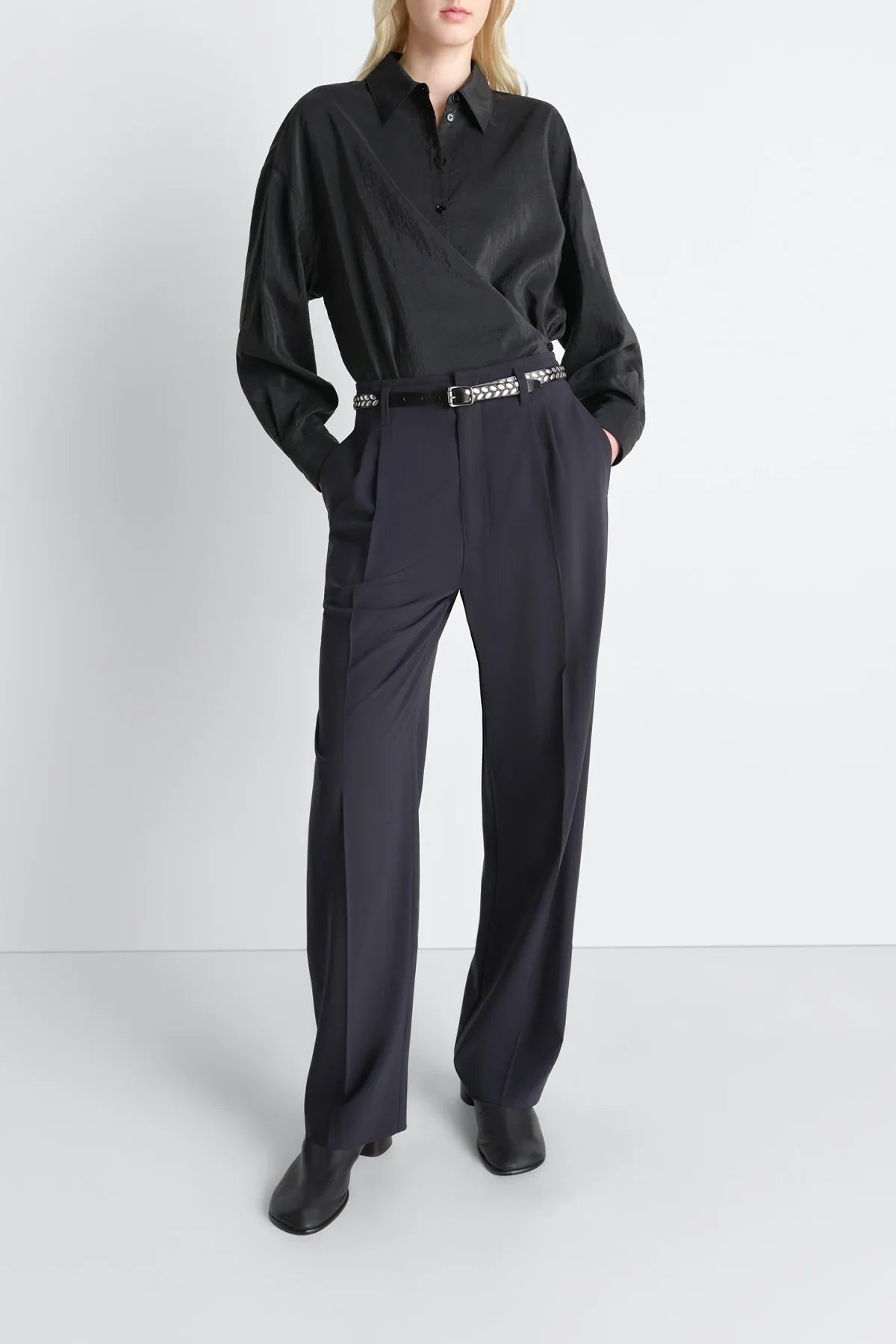 LEMAIRE | STRAIGHT COLLAR TWISTED SHIRT