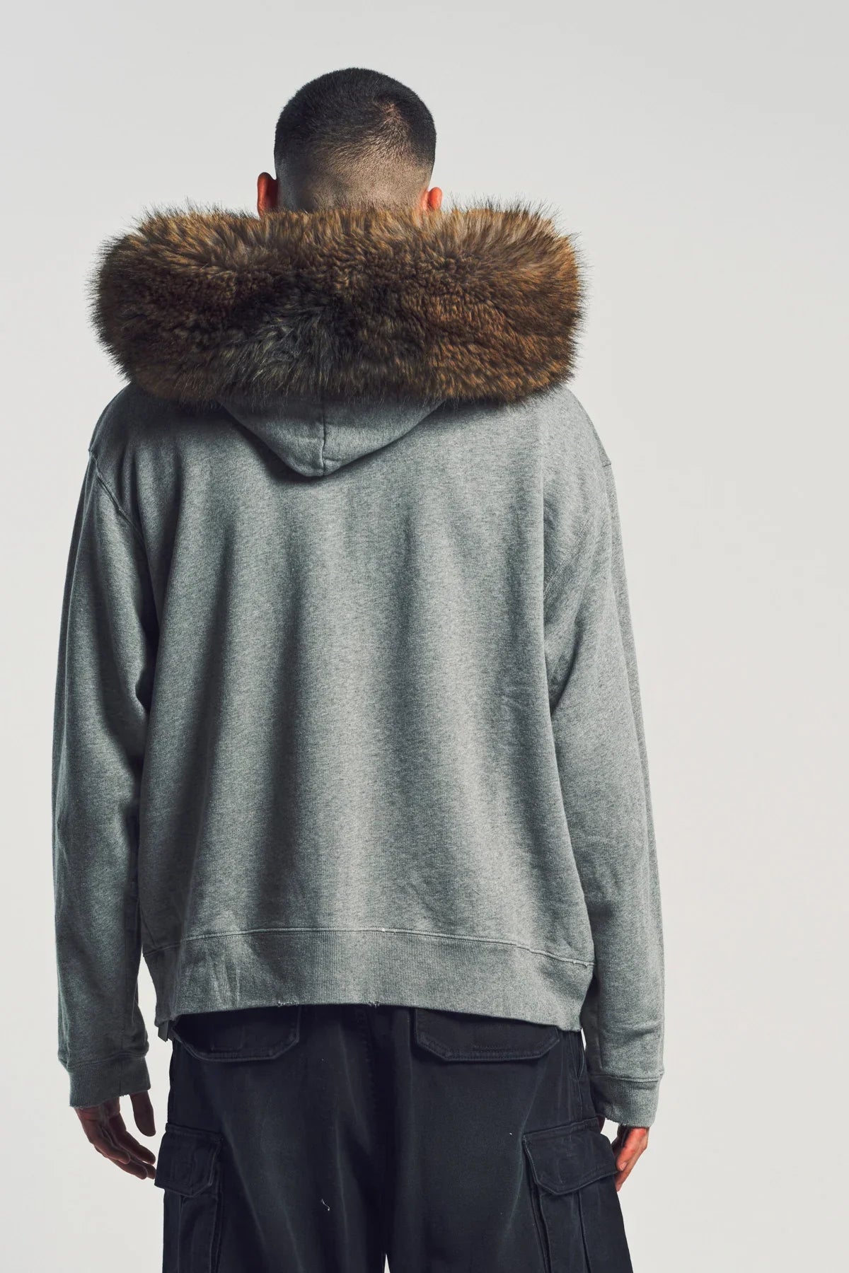 BALENCIAGA | LUXURY SCRIPT OVERSIZED ZIP-UP HOODIE