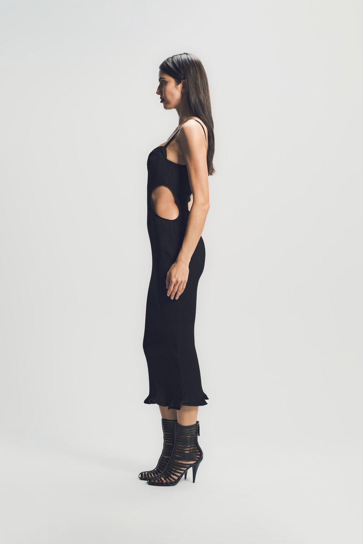 GIVENCHY | SLASHED DRESS IN RIB
