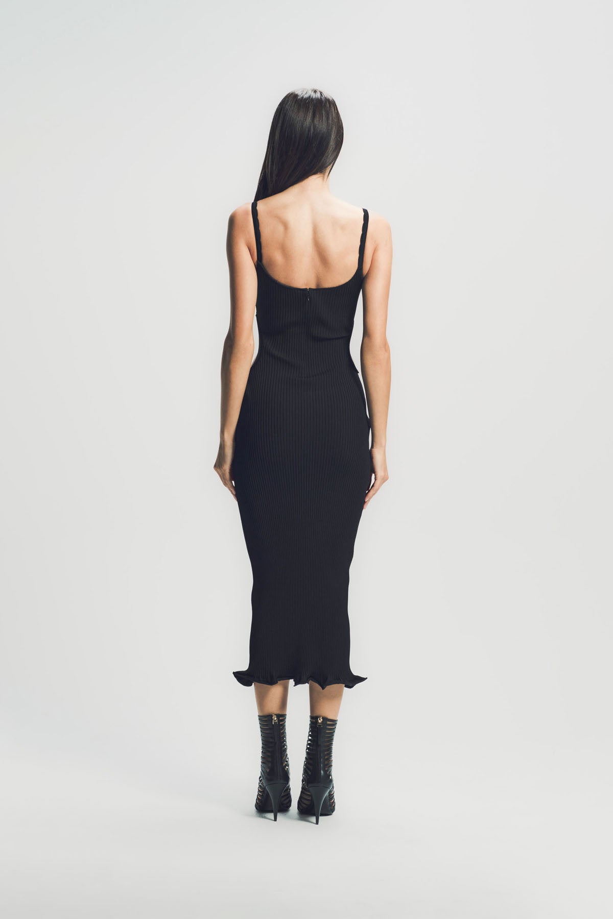 GIVENCHY | SLASHED DRESS IN RIB