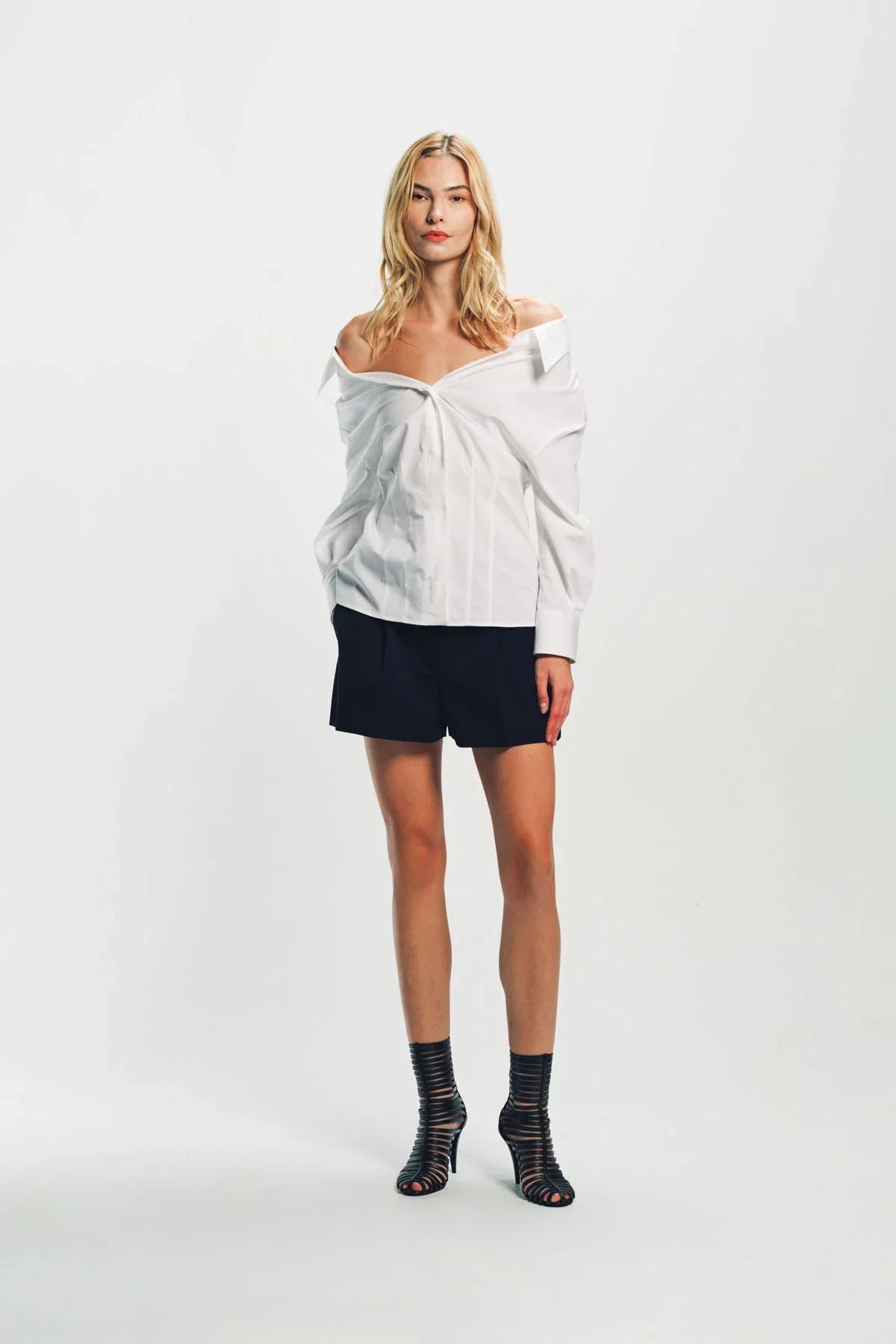 GIVENCHY | SLASHED POPLIN LONG SLEEVE SHIRT