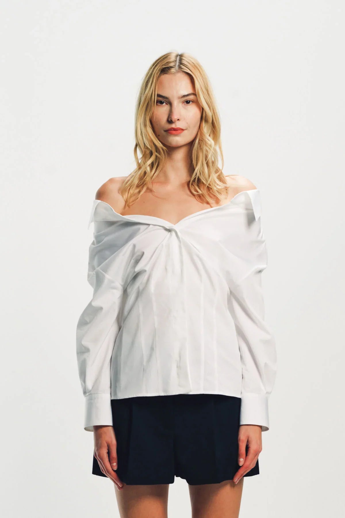 GIVENCHY | SLASHED POPLIN LONG SLEEVE SHIRT