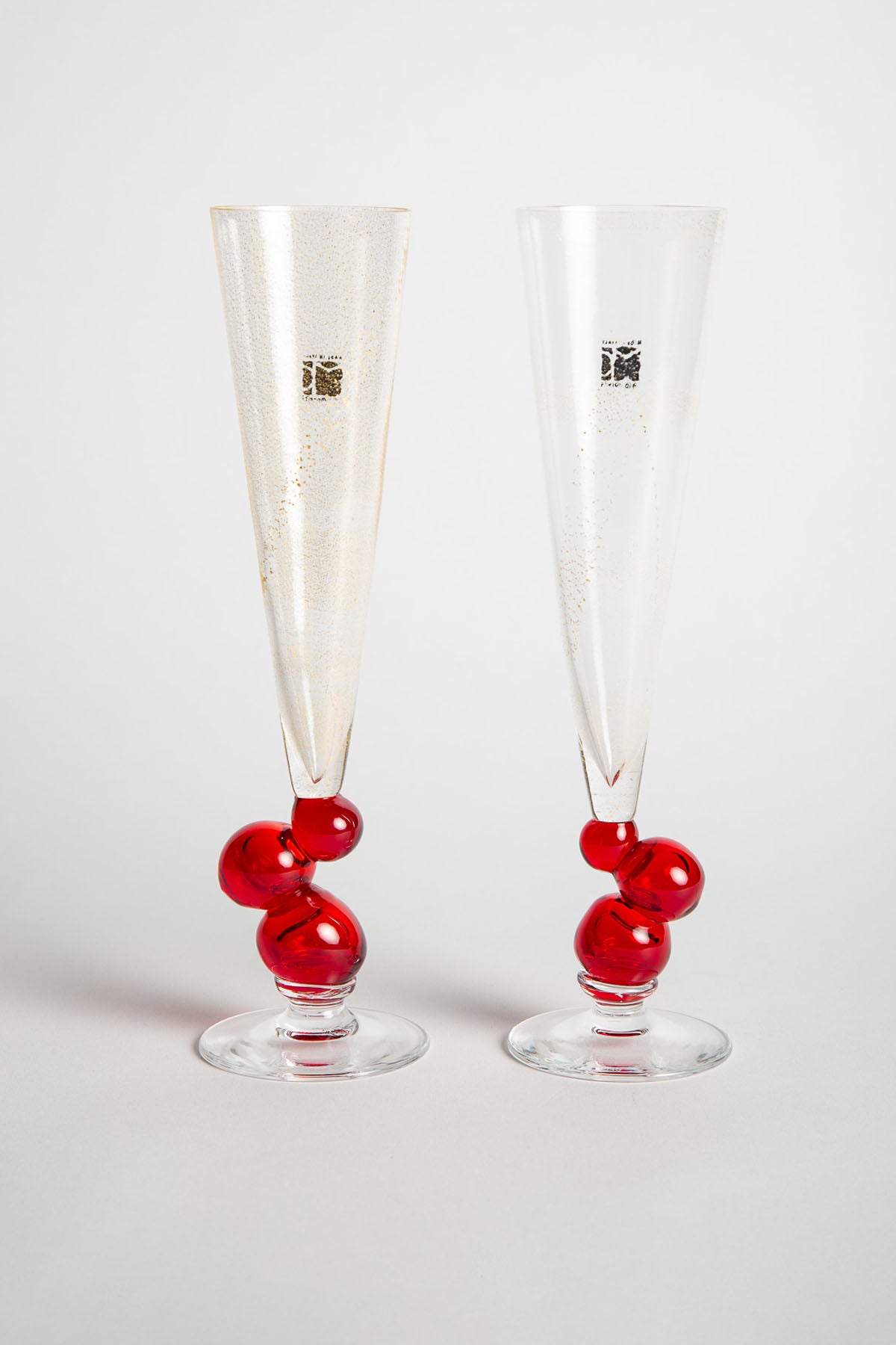 MAXFIELD PRIVATE COLLECTION | 1995 CARLO MORETTI ORO FLUTES, SET OF TWO