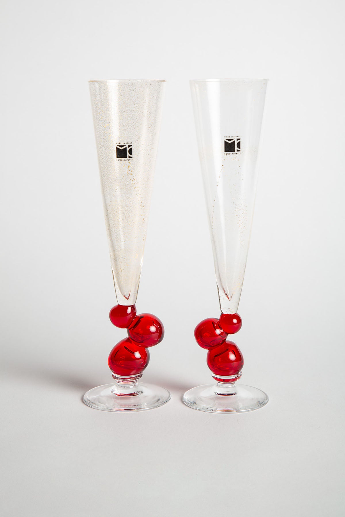 MAXFIELD PRIVATE COLLECTION | 1995 CARLO MORETTI ORO FLUTES, SET OF TWO