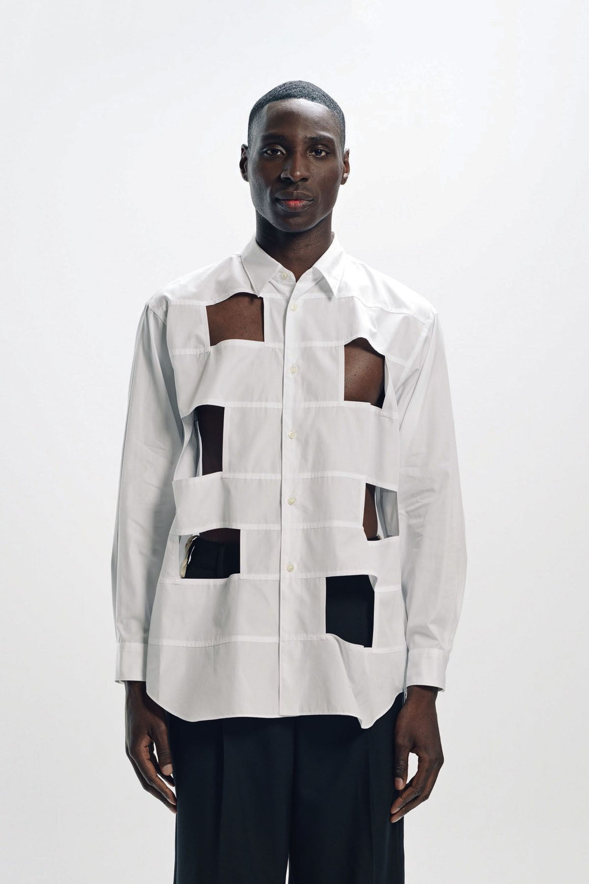 COMME DES GARCONS HOMME PLUS | LAYERED LONG SLEEVE SHIRT