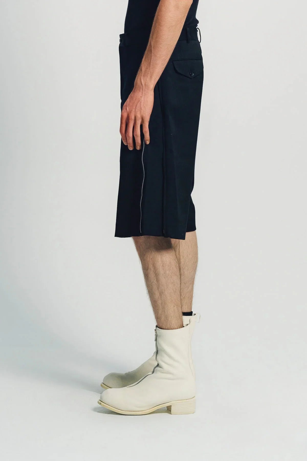 COMME DES GARCONS HOMME PLUS | SIDE ZIP SHORTS