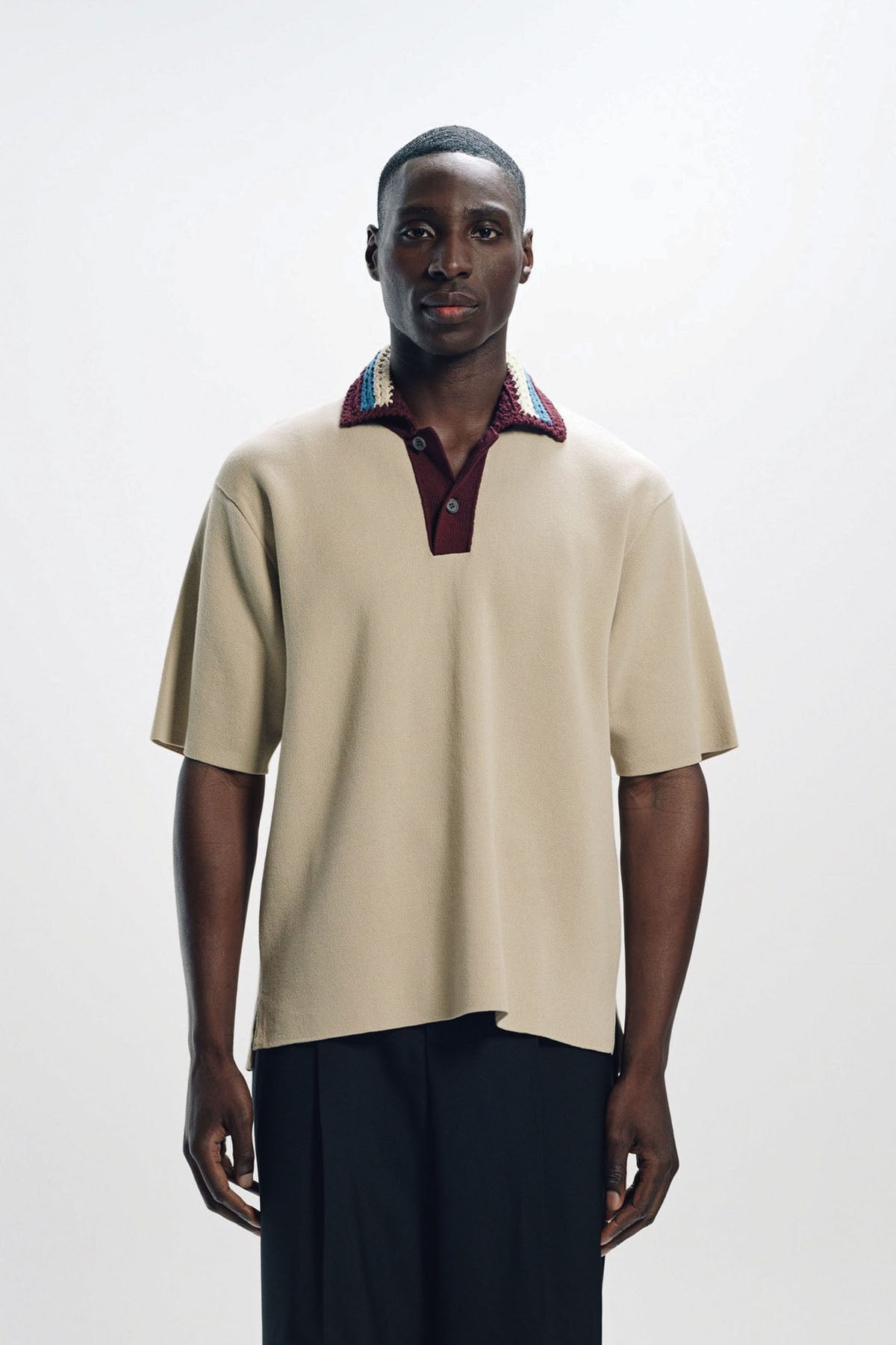 JUNYA WATANABE | CROCHET COLLAR POLO