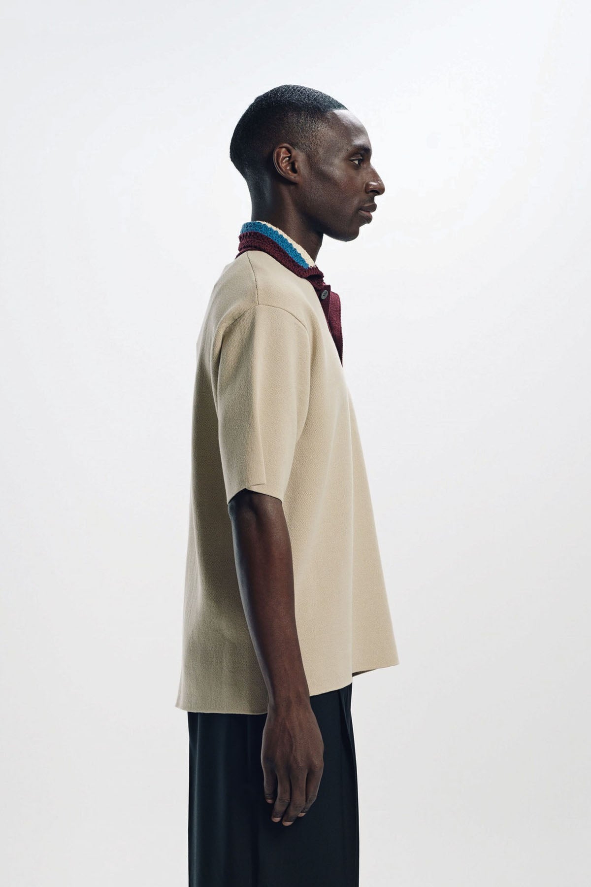JUNYA WATANABE | CROCHET COLLAR POLO