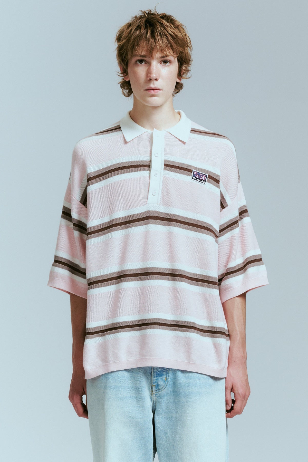 NAHMIAS | KNIT STRIPED POLO