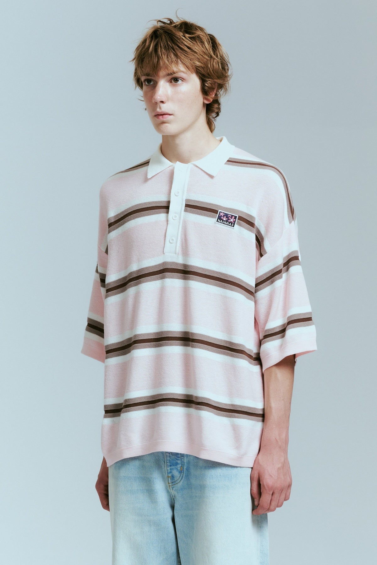NAHMIAS | KNIT STRIPED POLO