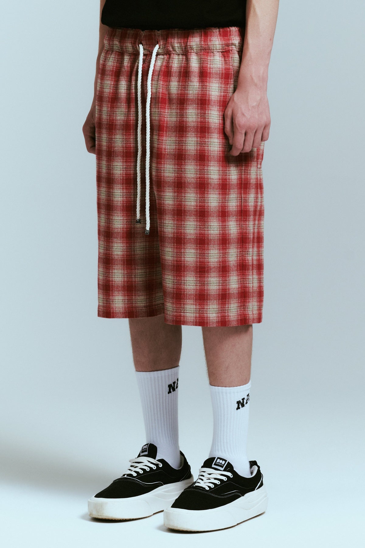 NAHMIAS | PLAID RELAXED SHORTS
