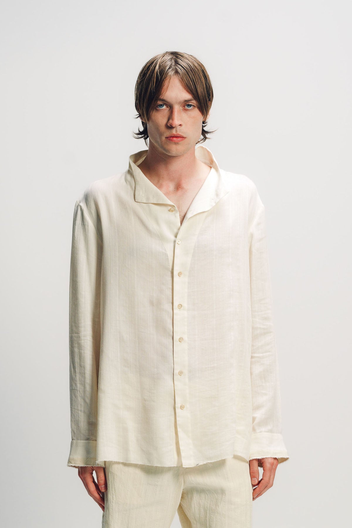 K'ANG | OPEN COLLAR SHIRT