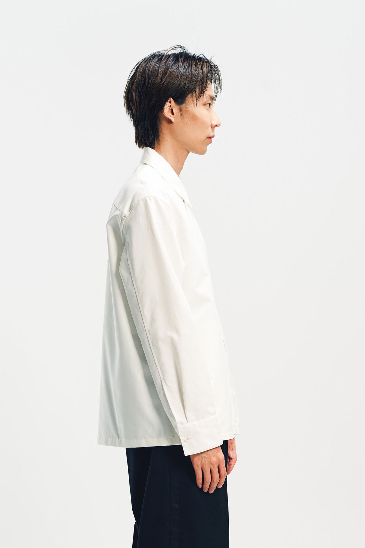 JIL SANDER | COTTON POPLIN ZIP-UP SHIRT