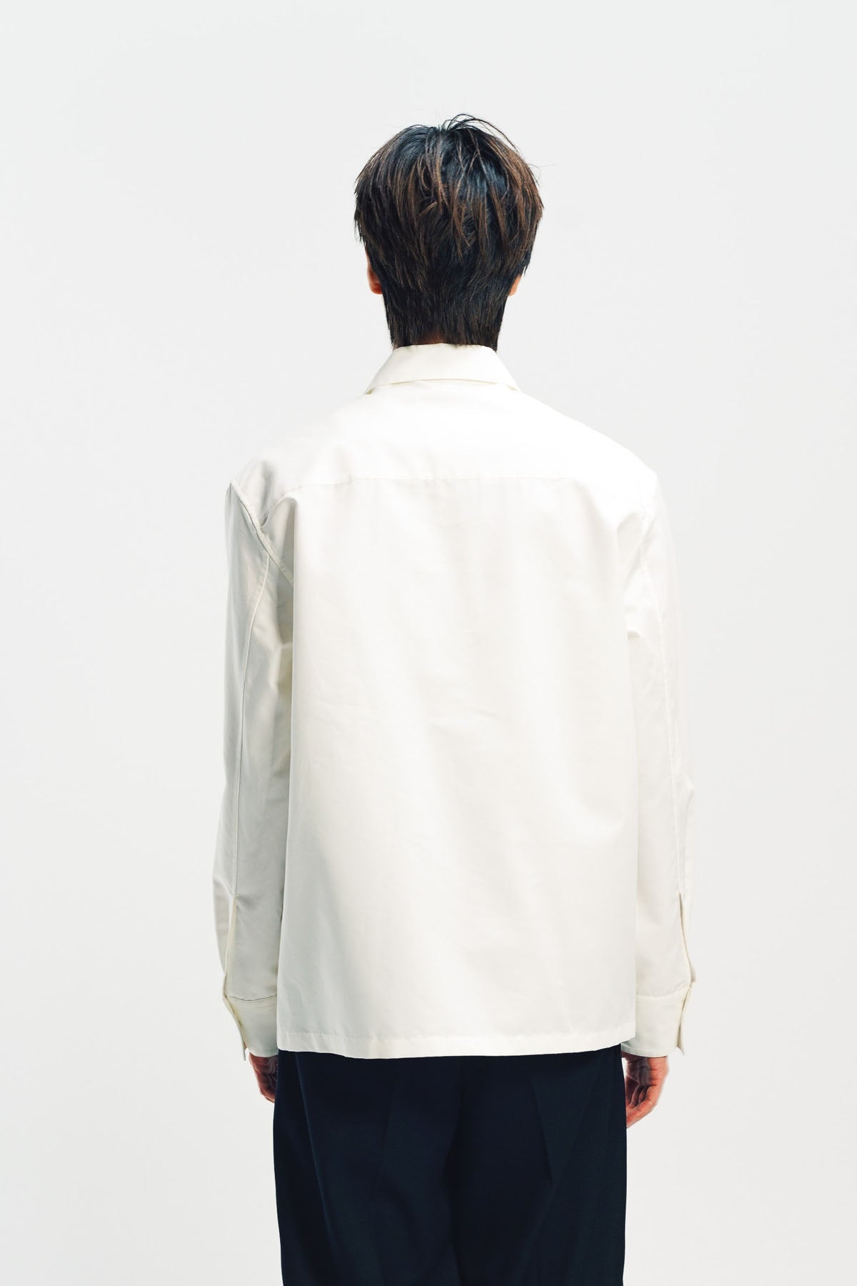 JIL SANDER | COTTON POPLIN ZIP-UP SHIRT